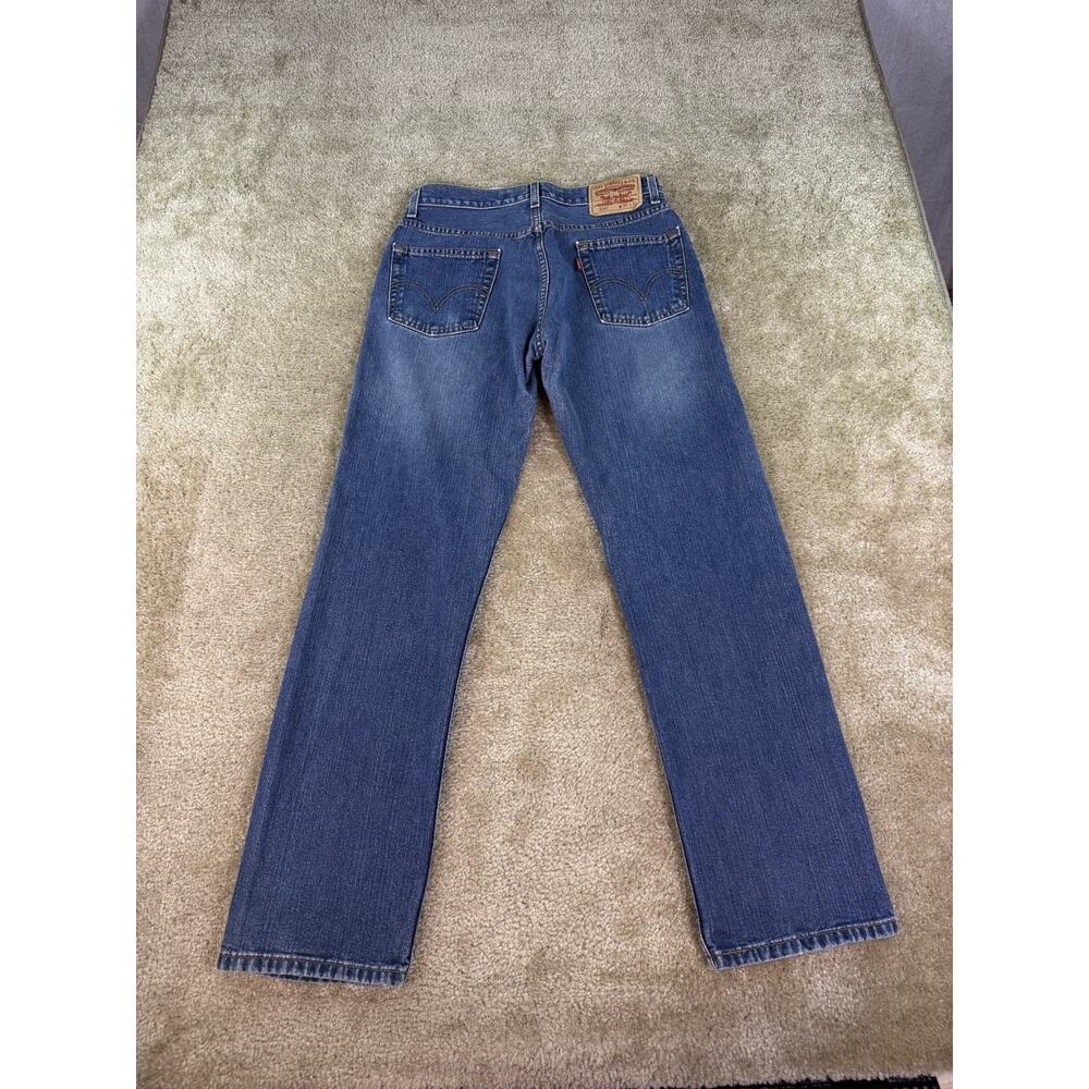 Vintage 00s Levi's 505 Blue Jeans Size 31x32 Classic Denim Y2K Western C097 - Picture 3 of 13